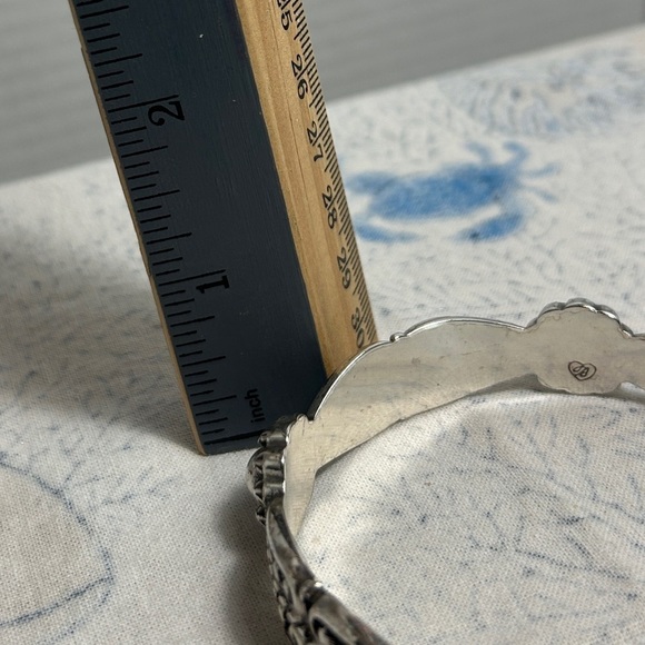 Brighton City of Lights Bangle Bracelet Silver Plated Retired Signed - Picture 8 of 12